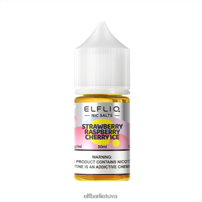 ELFBAR ELFLIQ Nic druskos 30ml Braškių aviečių vyšnių ledas BV2H2D32 Elfbar Kaina