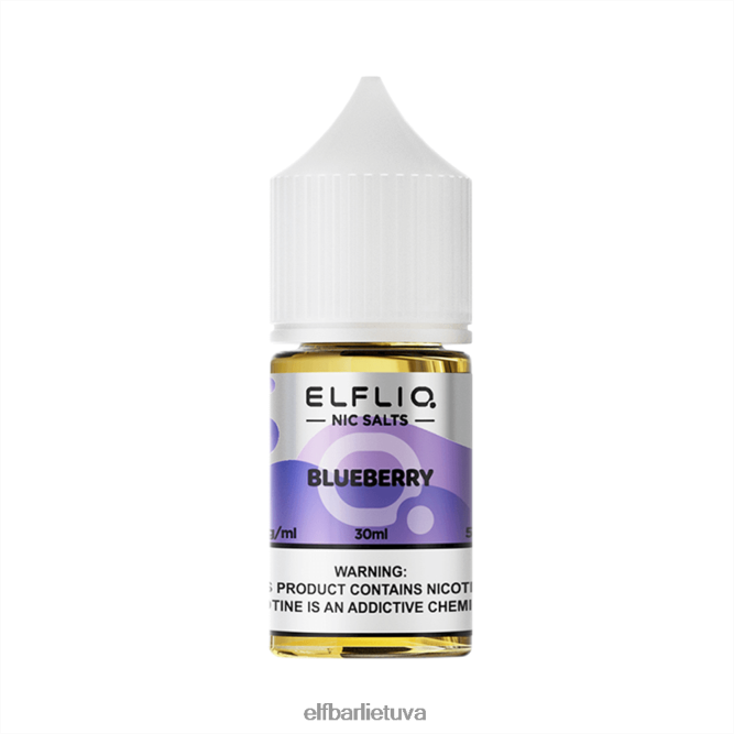ELFBAR ELFLIQ Nic druskos 30ml mėlynių BV2H2D11 Elfbar Kaina