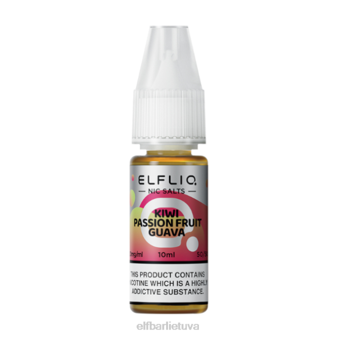 elfbar elfliq kivi pasifloros gvajavos nic druskos - 10ml-20mg/ml 24L2210