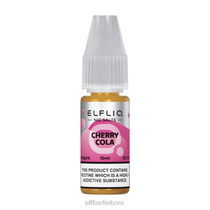 elfbar elfliq nic druskos - vyšnių kola - 10ml-20 mg/ml 24L2197