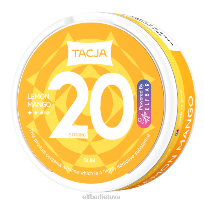elfbar tacja nikotino maišelis - citrininis mangas - 1 vnt.-20 mg/g 24L2224