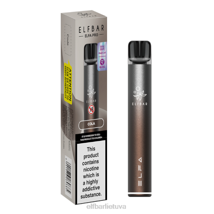 elfbar elfa pro pod rinkinys – įkraunamas 24L266 Aurora blue + kivi pasifloros vaisių užpildyta ankštis