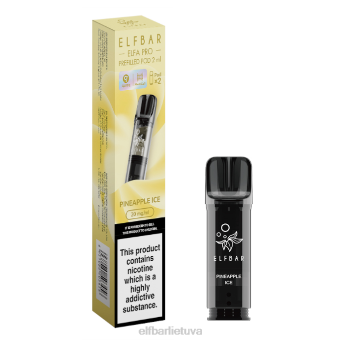 elfbar elfa pro užpildytos ankštys - 20 mg - 2 vnt 24L286 persikų ledas