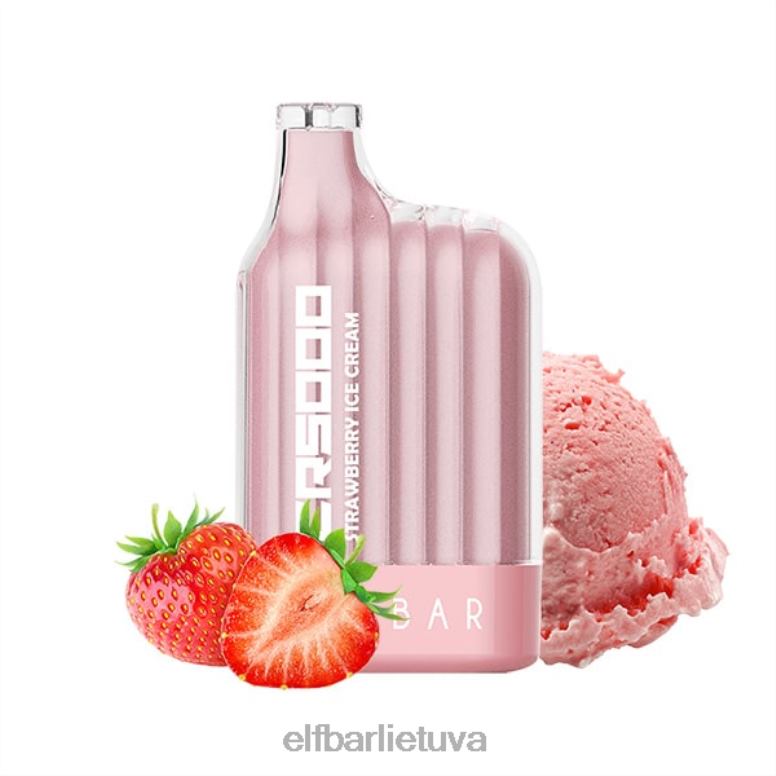 ELFBAR cr5000 vienkartinis vape 5000 įpūtimų braškiniai ledai 🍦 6FJ4432