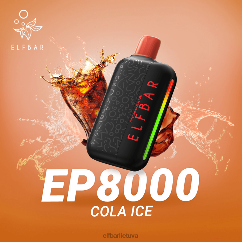 ELFBAR vienkartiniai vape nauji ep8000 pūstukai kivi pasifloros gvajava 6FJ4460