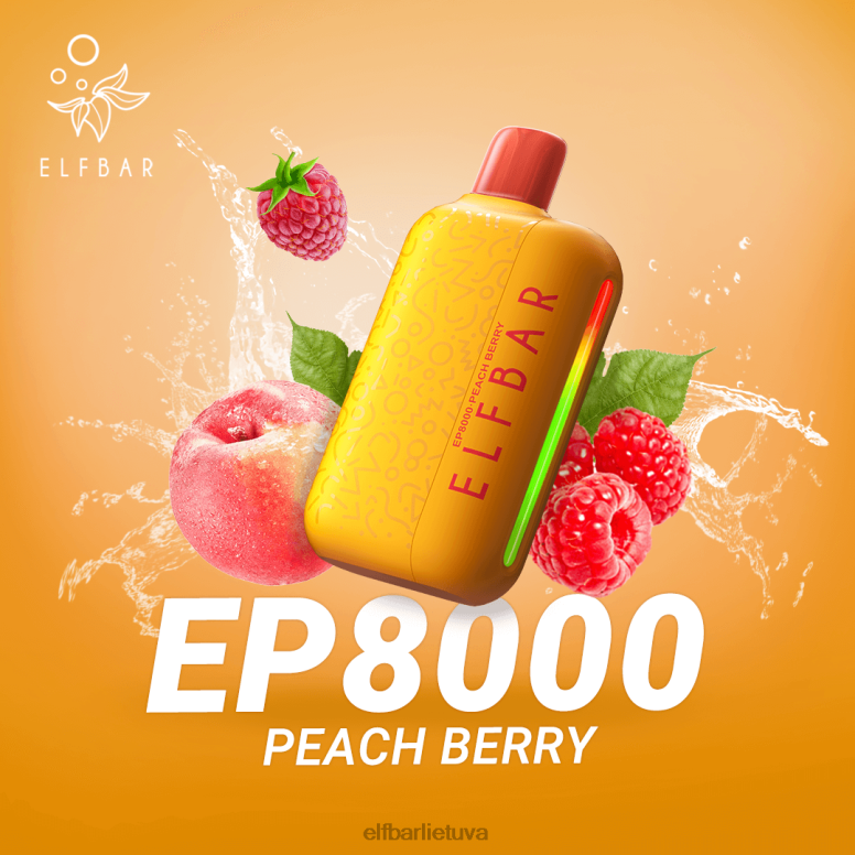 ELFBAR vienkartiniai vape nauji ep8000 pūstukai mėlynas razz ledas 6FJ4465