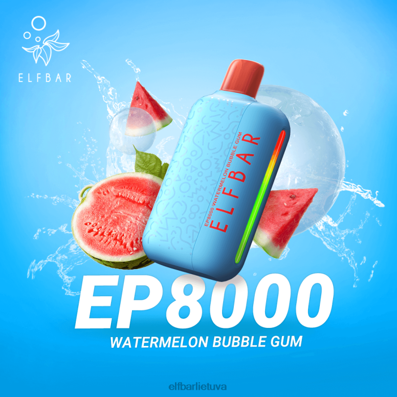 ELFBAR vienkartiniai vape nauji ep8000 pūstukai mėlynas razz ledas 6FJ4465