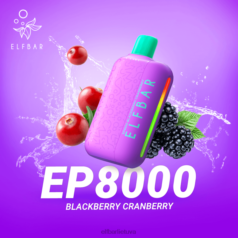 ELFBAR vienkartiniai vape nauji ep8000 pūstukai mėlynas razz ledas 6FJ4465