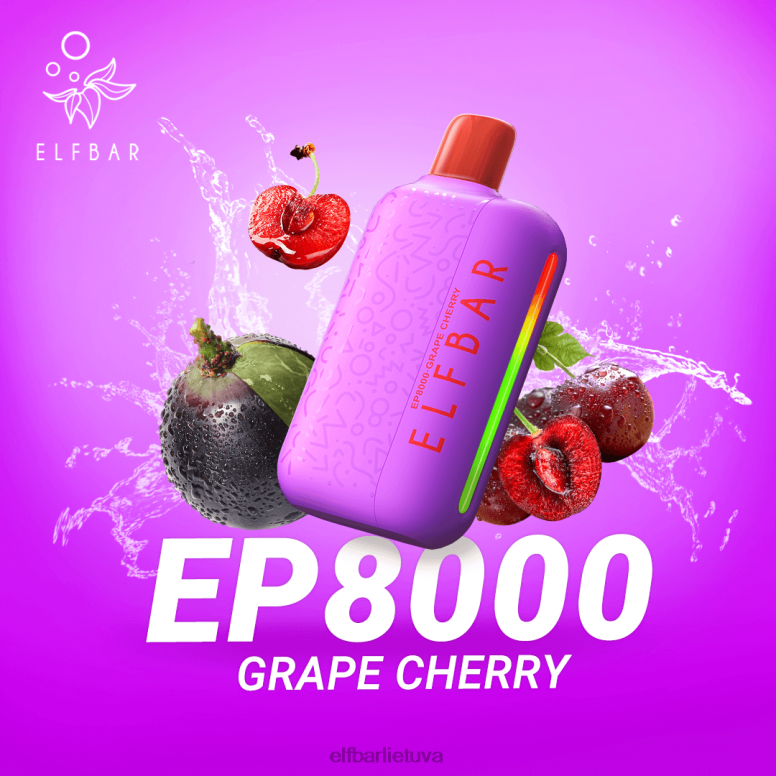 ELFBAR vienkartiniai vape nauji ep8000 pūstukai vyšnių persikų limonadas 6FJ4458